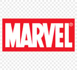 Marvel logo - white text on red rectangular background