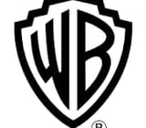 Warner Bros logo, black and white shield with WB letters