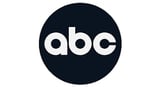 ABC network logo, white lowercase letters on a dark blue circular background