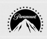 Paramount Pictures logo featuring a black mountain peak inside a white circle surrounded by stars